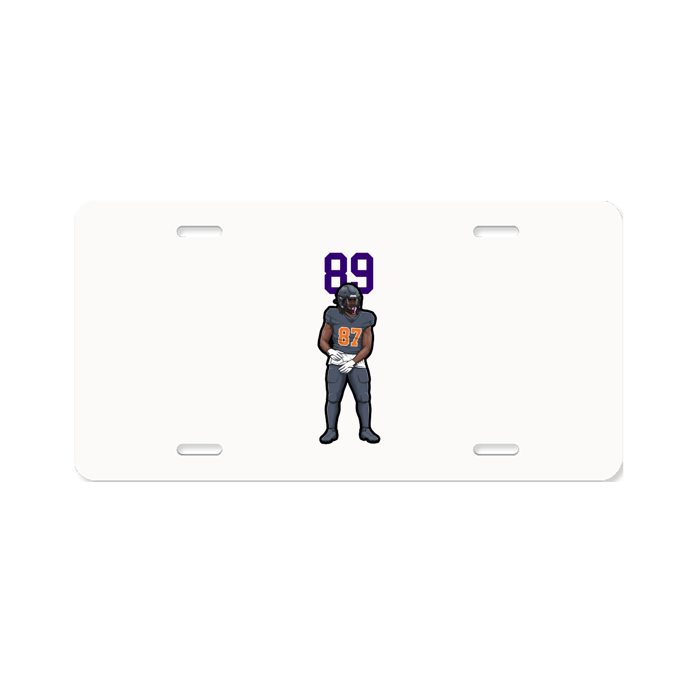 License Plate — Number Top in Classic