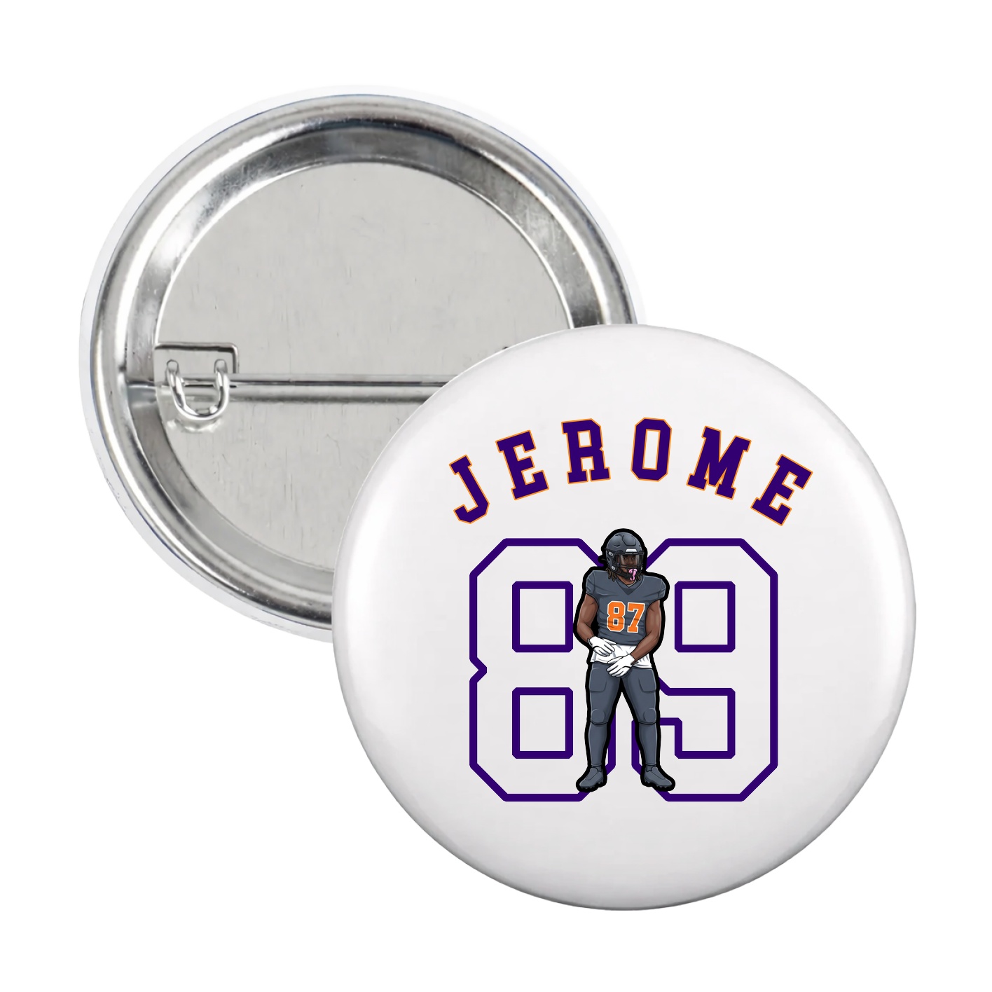 Game Day Button — Shirsey Arch in White