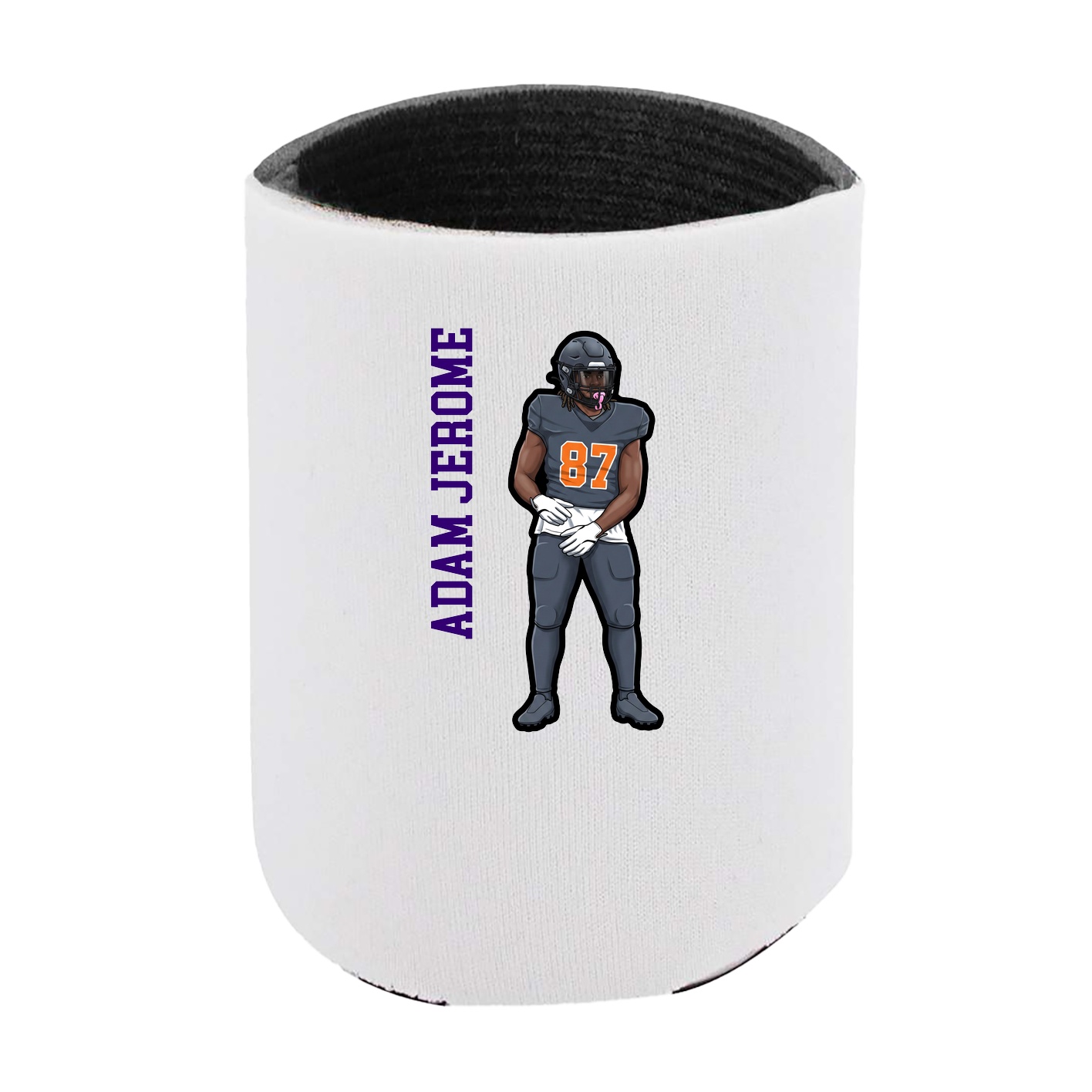 Can Holder — Name Vertical in White