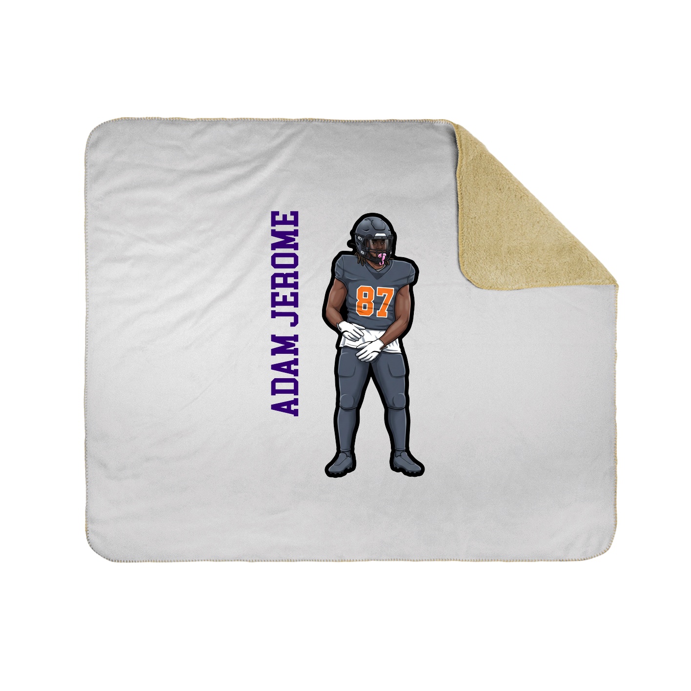 50x60 Sherpa Lined Throw Blanket