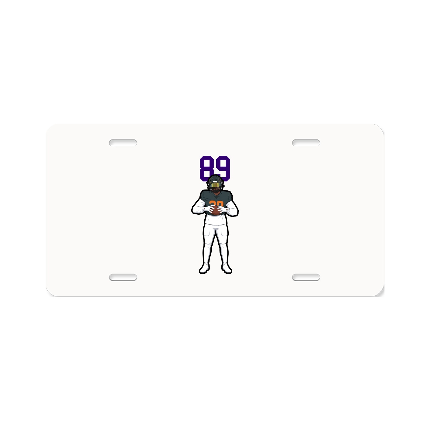 License Plate — Number Top in Classic