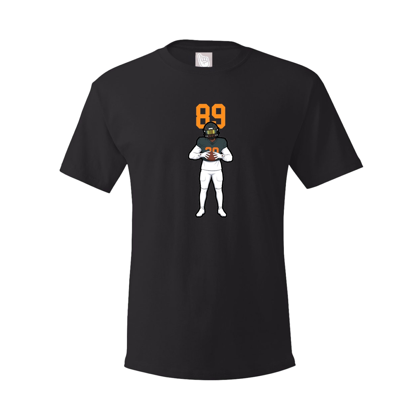 Youth Tee — Number Top in Black