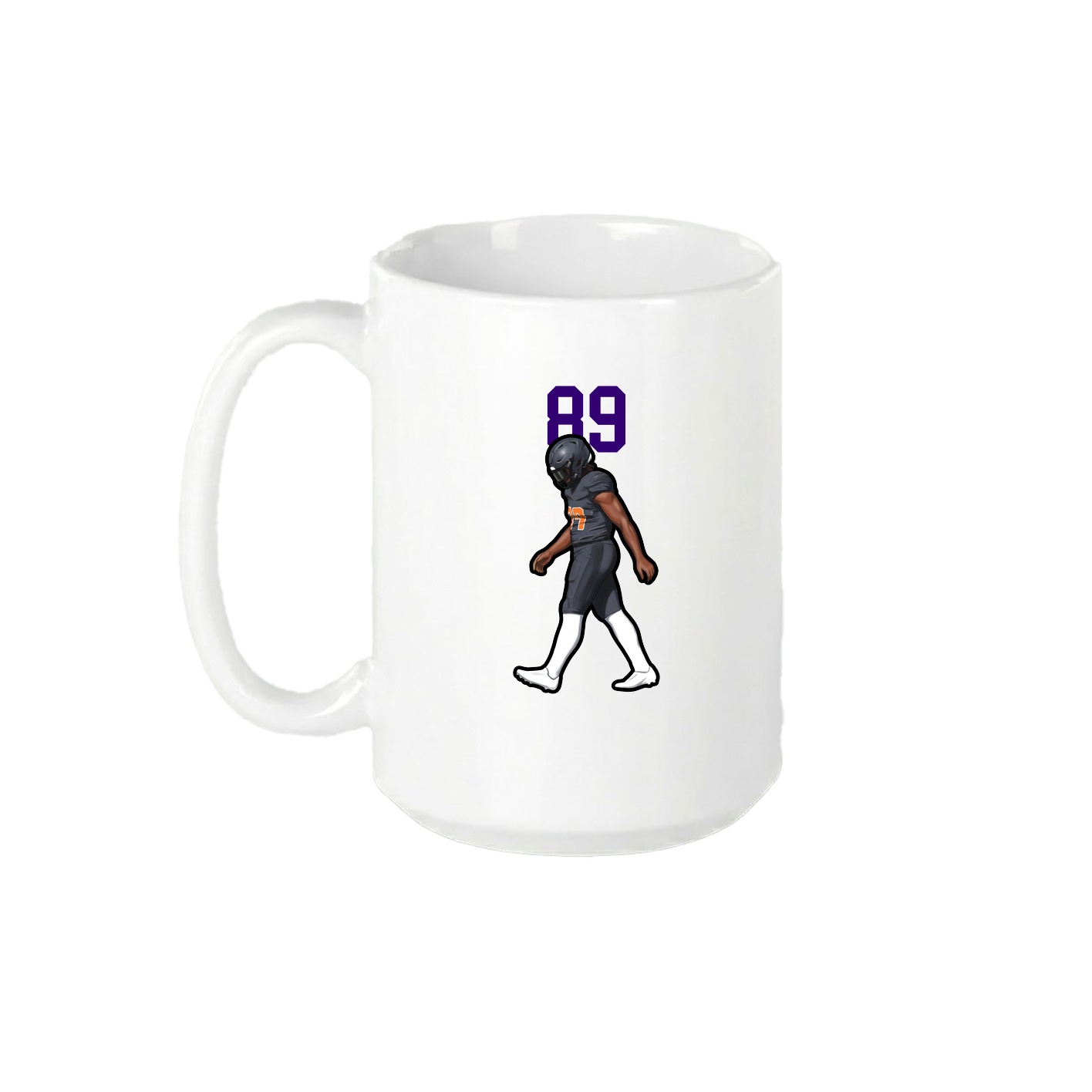 15oz Coffee Mug — Number Top in White