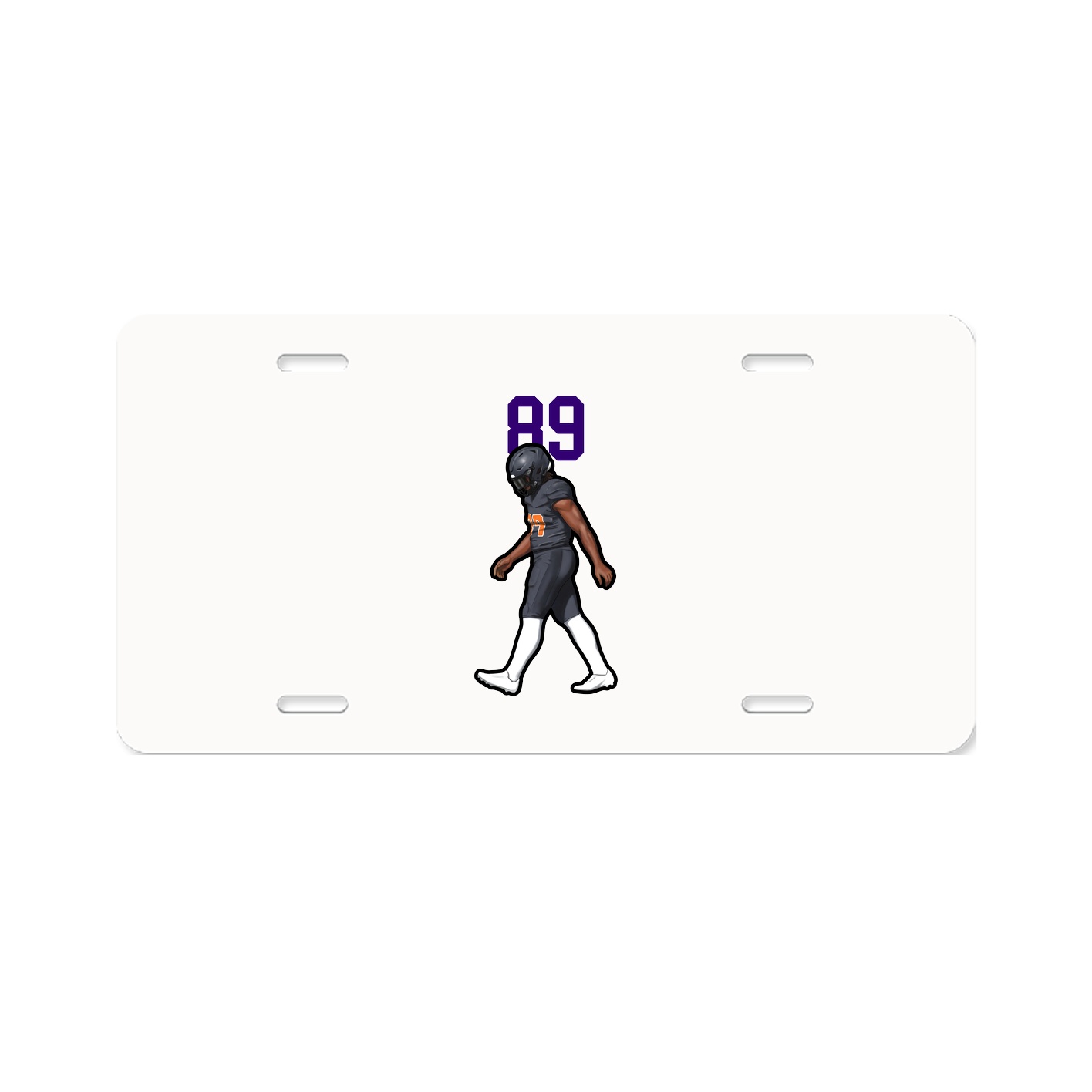 License Plate — Number Top in Classic