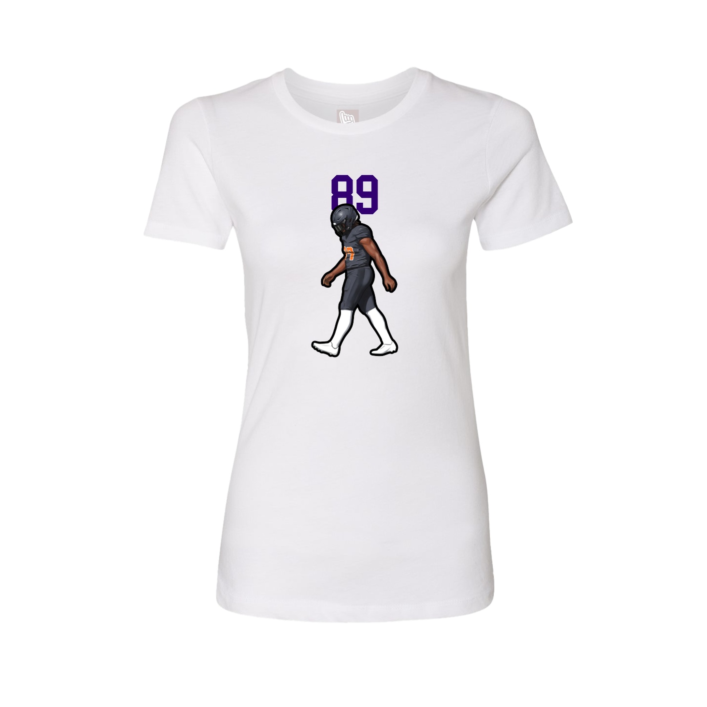 Womens Tee — Number Top in White