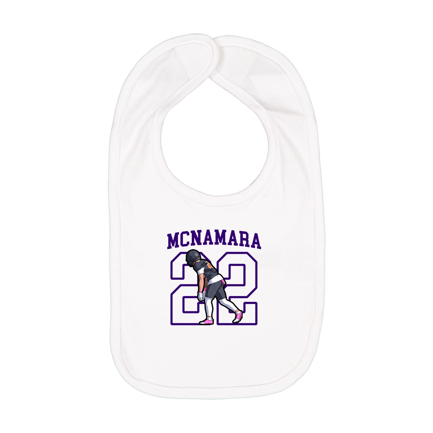 Infant Bib — Shirsey in White