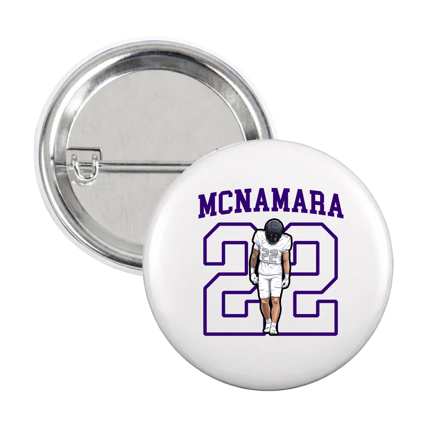 Game Day Button — Shirsey in White