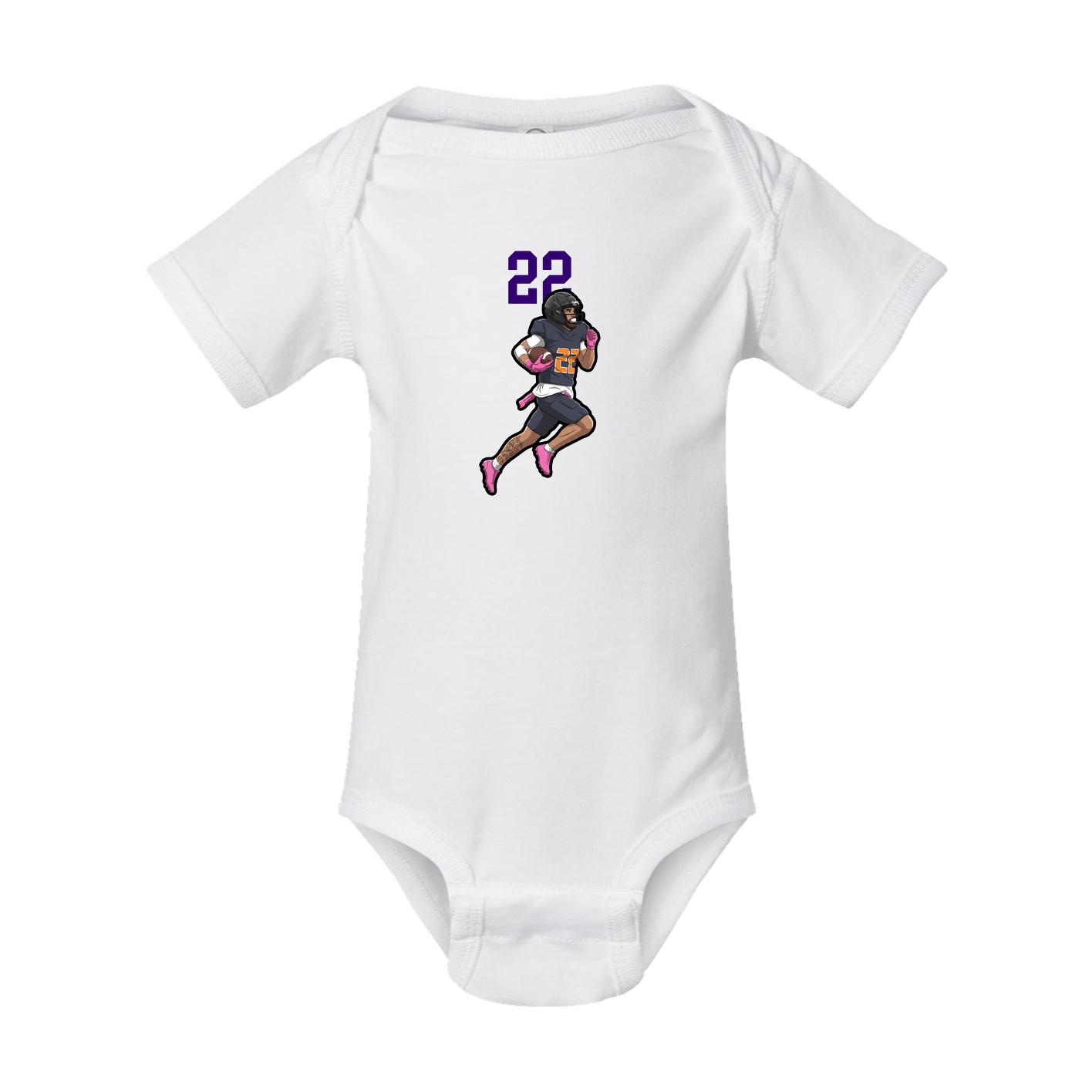 Baby Onesie — Number Top in White
