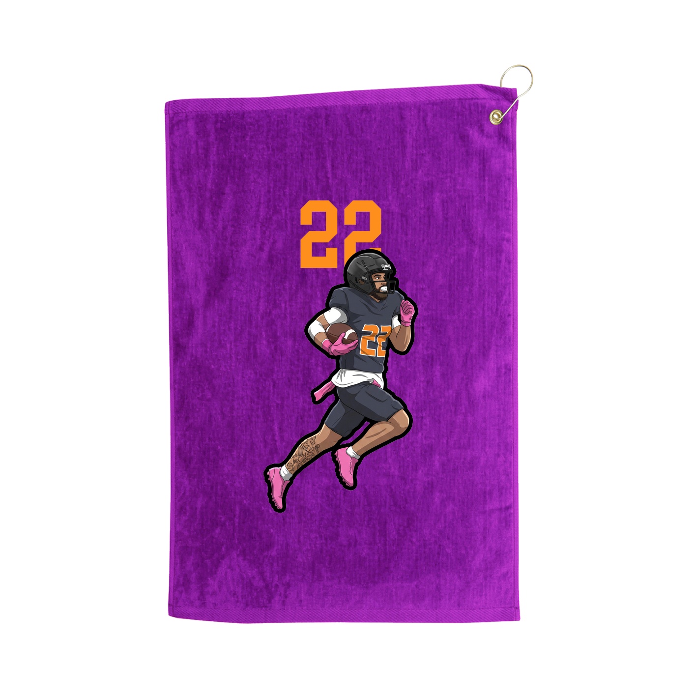Golf Towel — Number Top in Purple