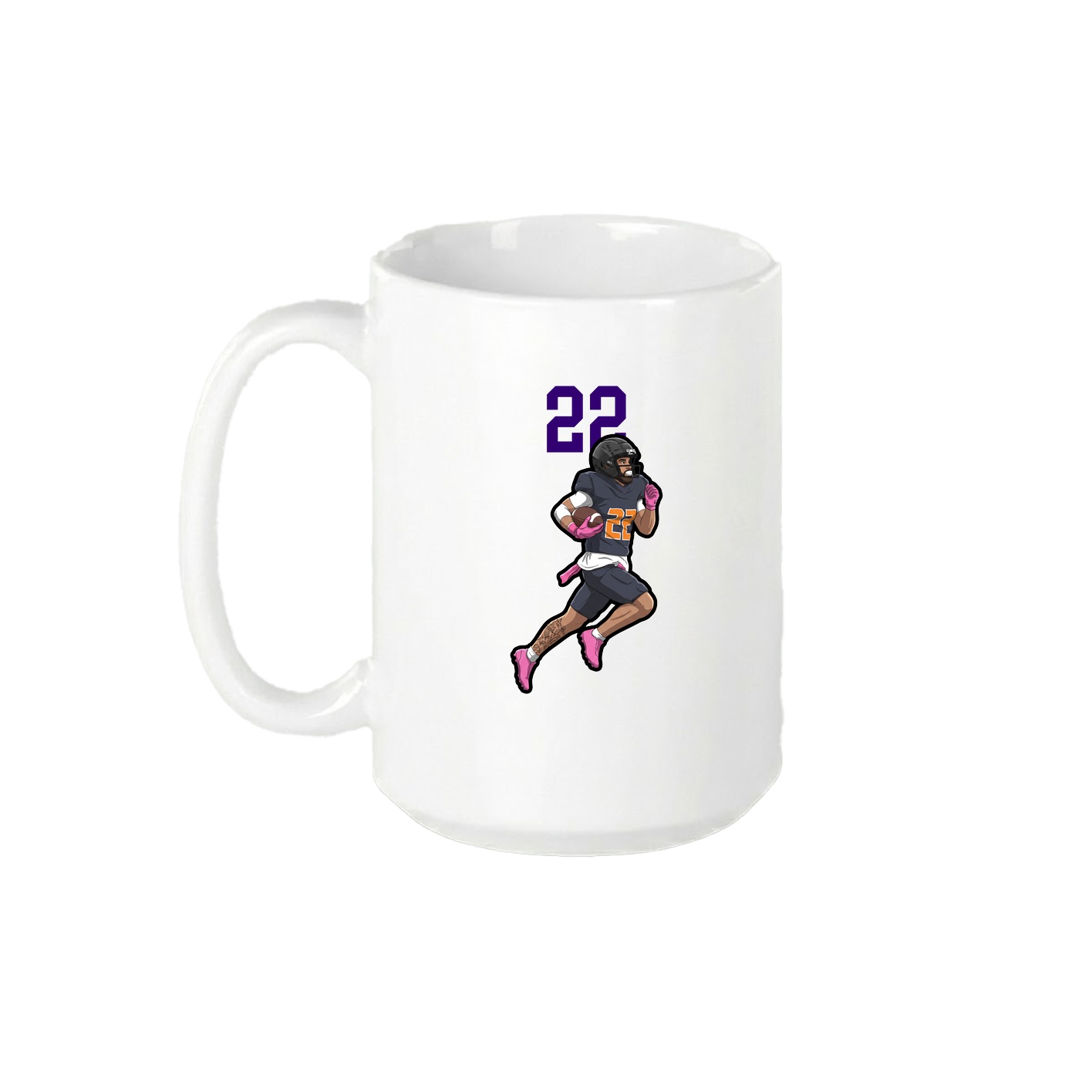 15oz Coffee Mug — Number Top in White