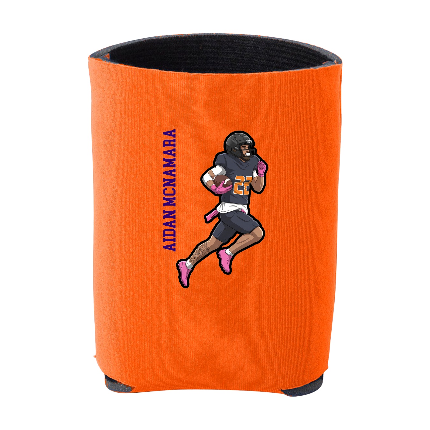 Can Holder — Name Vertical in Orange