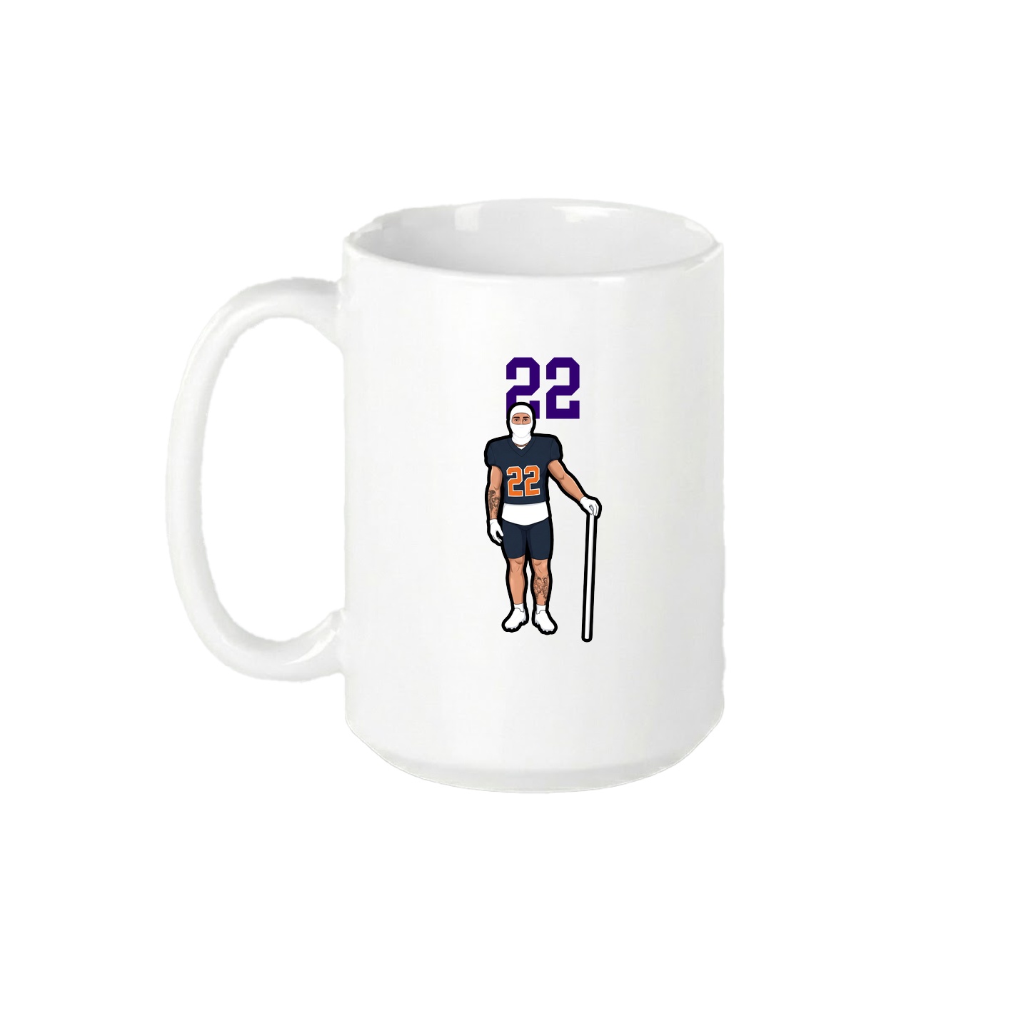 15oz Coffee Mug — Number Top in White