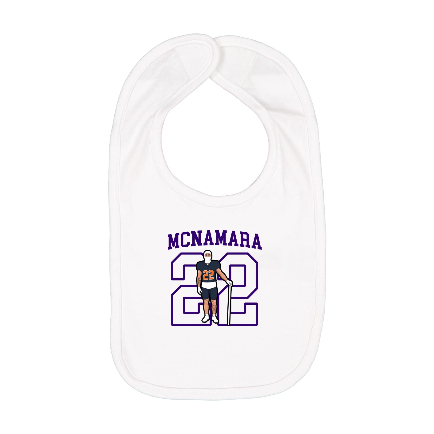 Infant Bib — Shirsey in White
