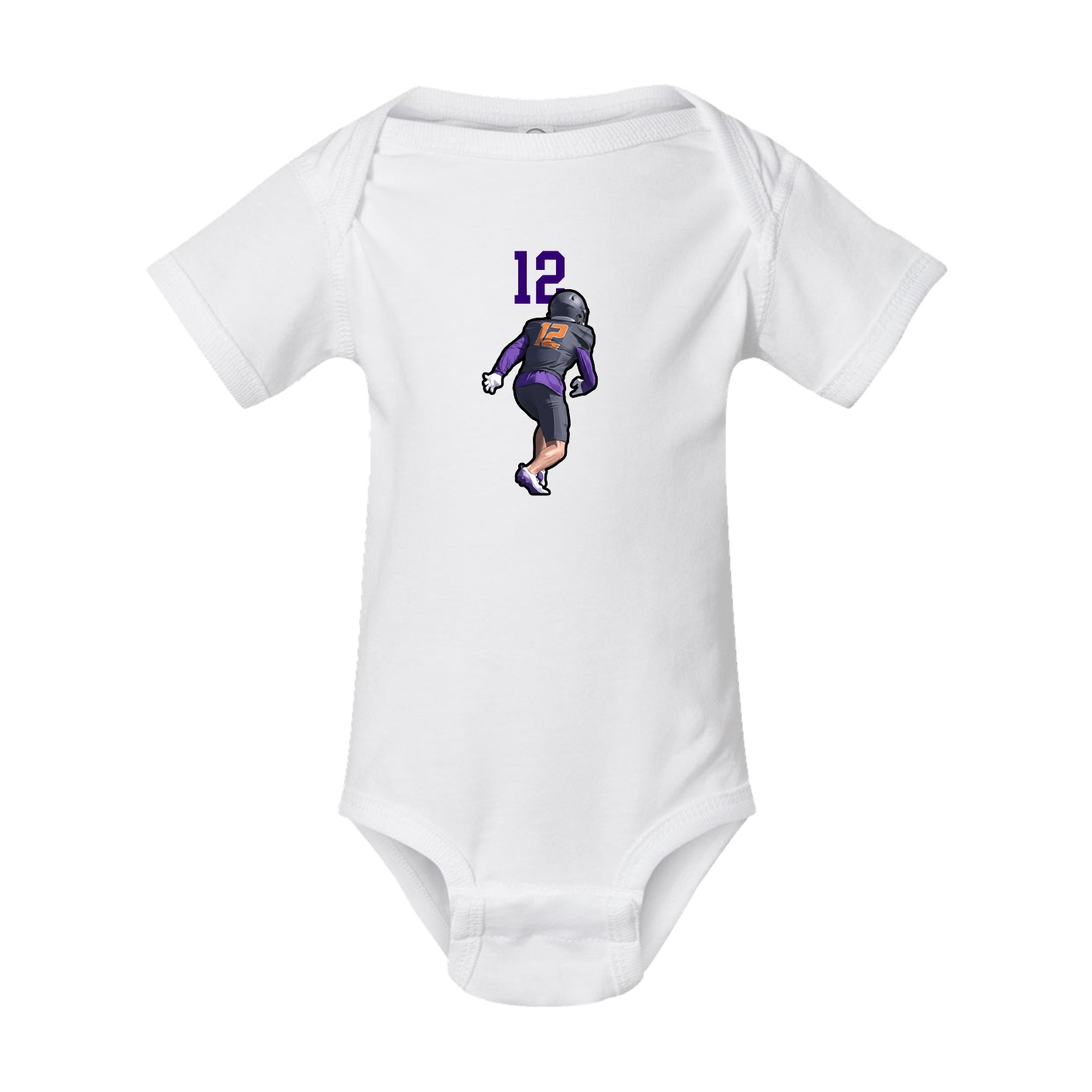 Baby Onesie — Number Top in White