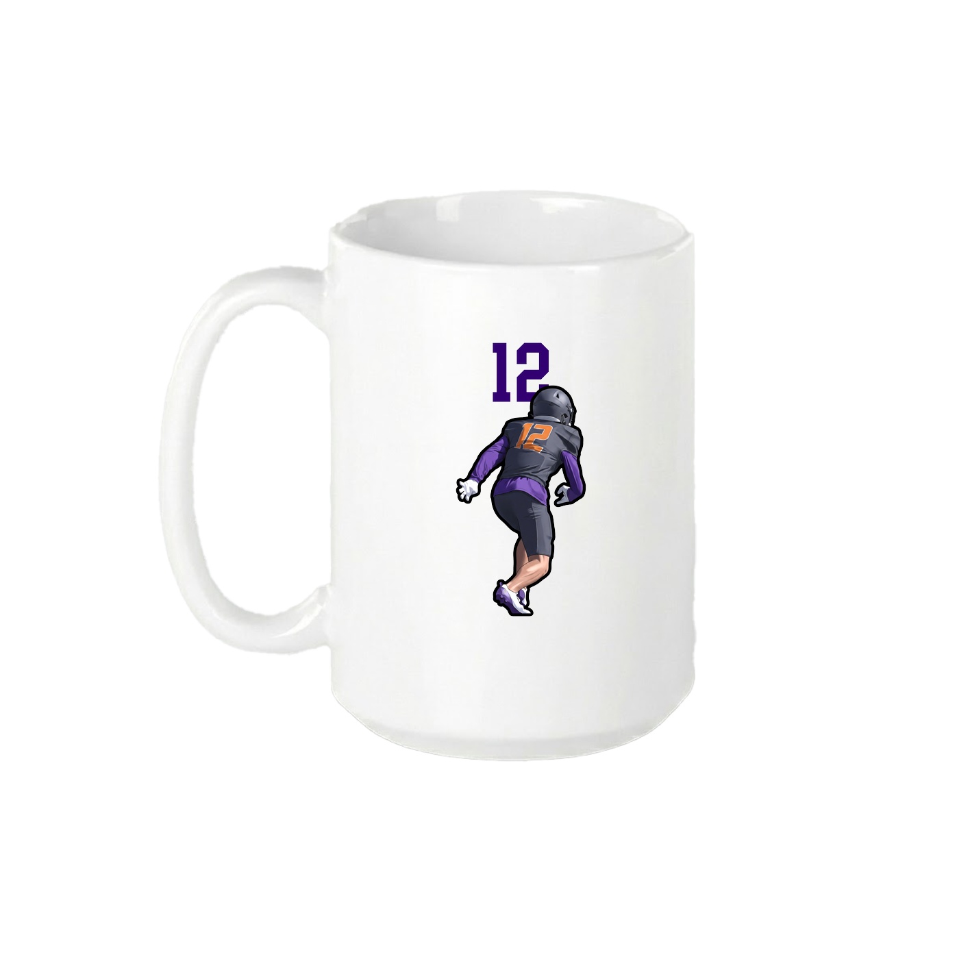 15oz Coffee Mug — Number Top in White