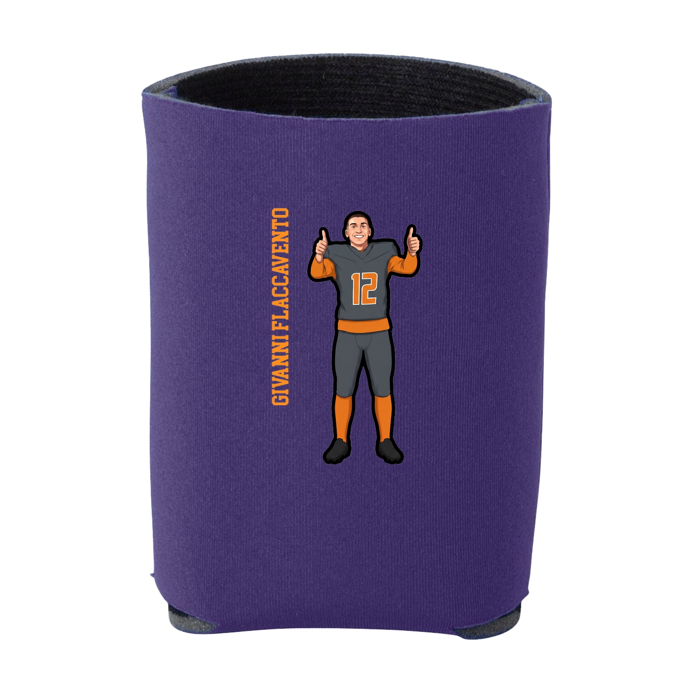 Can Holder — Name Vertical in Purple