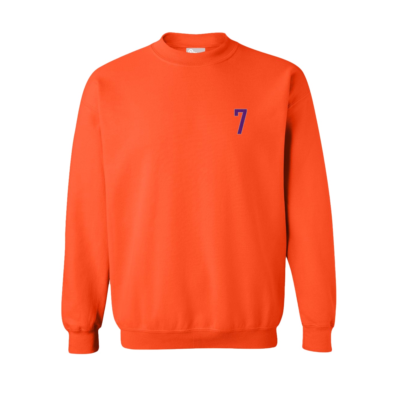 Fleece Crew — Front Shirsy in Orange