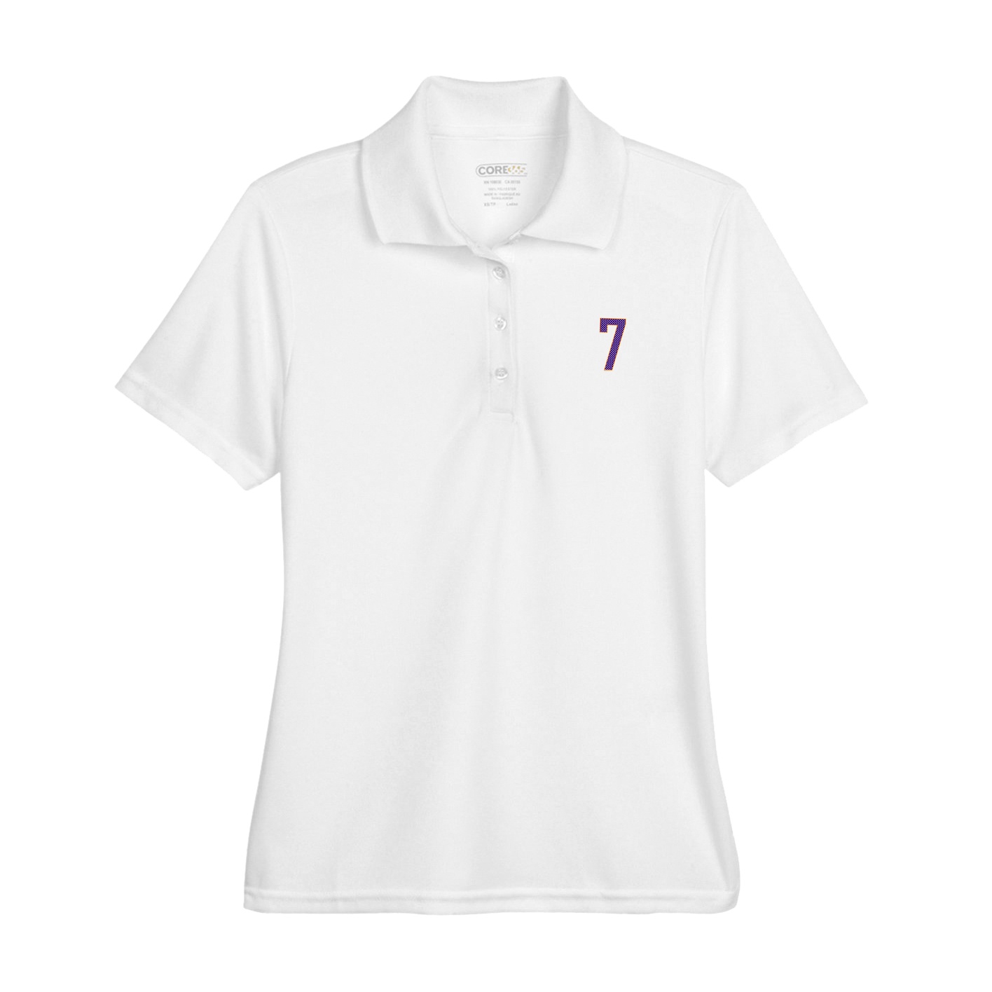 Womens Performance Polo — Front Shirsy in White