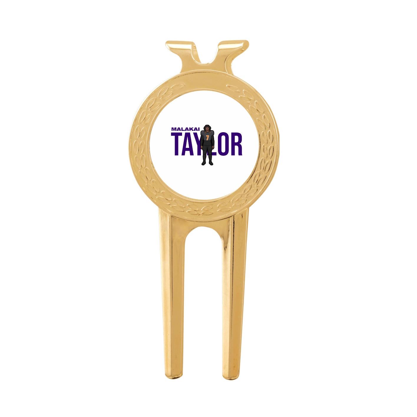 Divot Tool with Ball Marker — Player Name in Classic