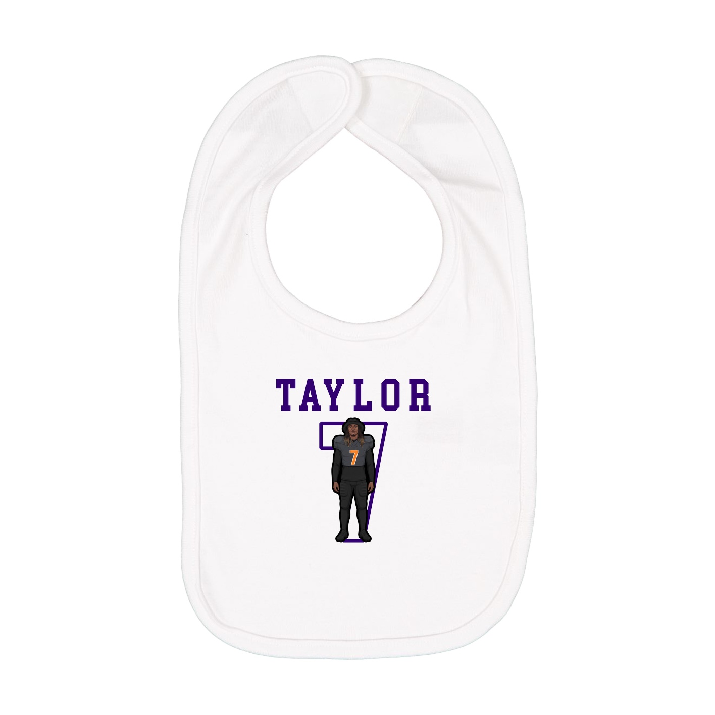 Infant Bib — Shirsey in White