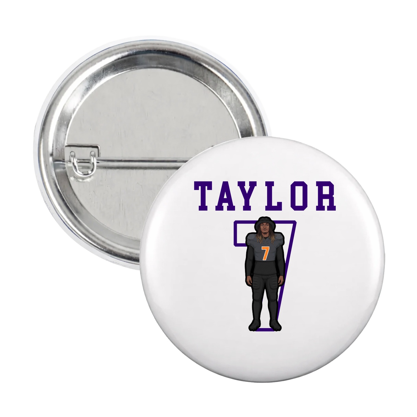 Game Day Button — Shirsey in White