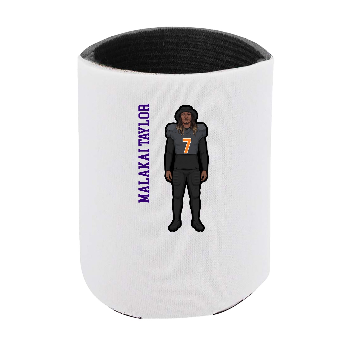 Can Holder — Name Vertical in White