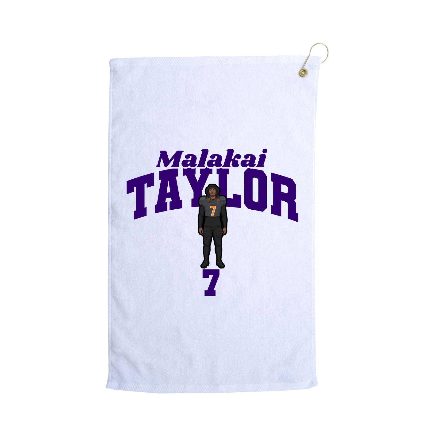 Golf Towel — Signature Arch in White