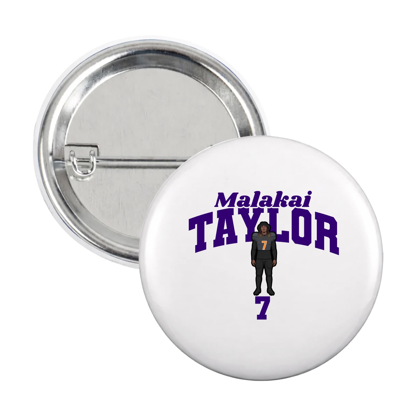 Game Day Button — Signature Arch in White