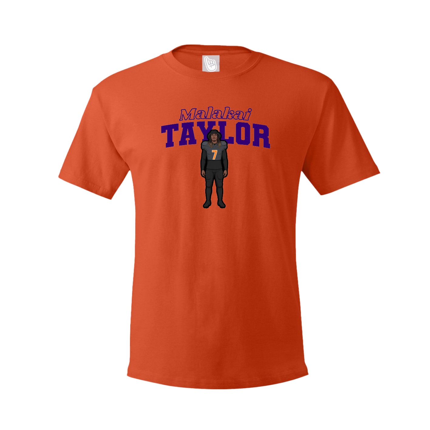 Youth Tee — Name Arch in Orange