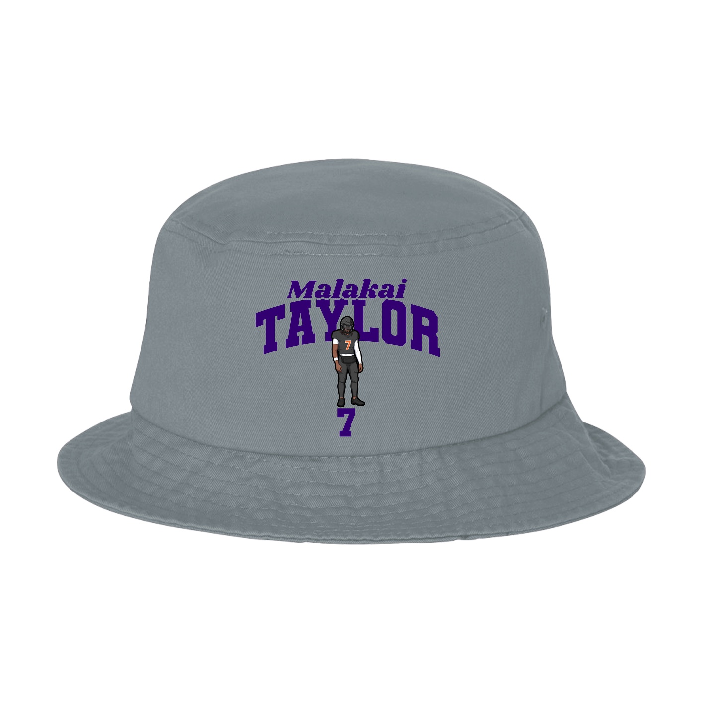 Bucket Cap — Signature Arch in Grey