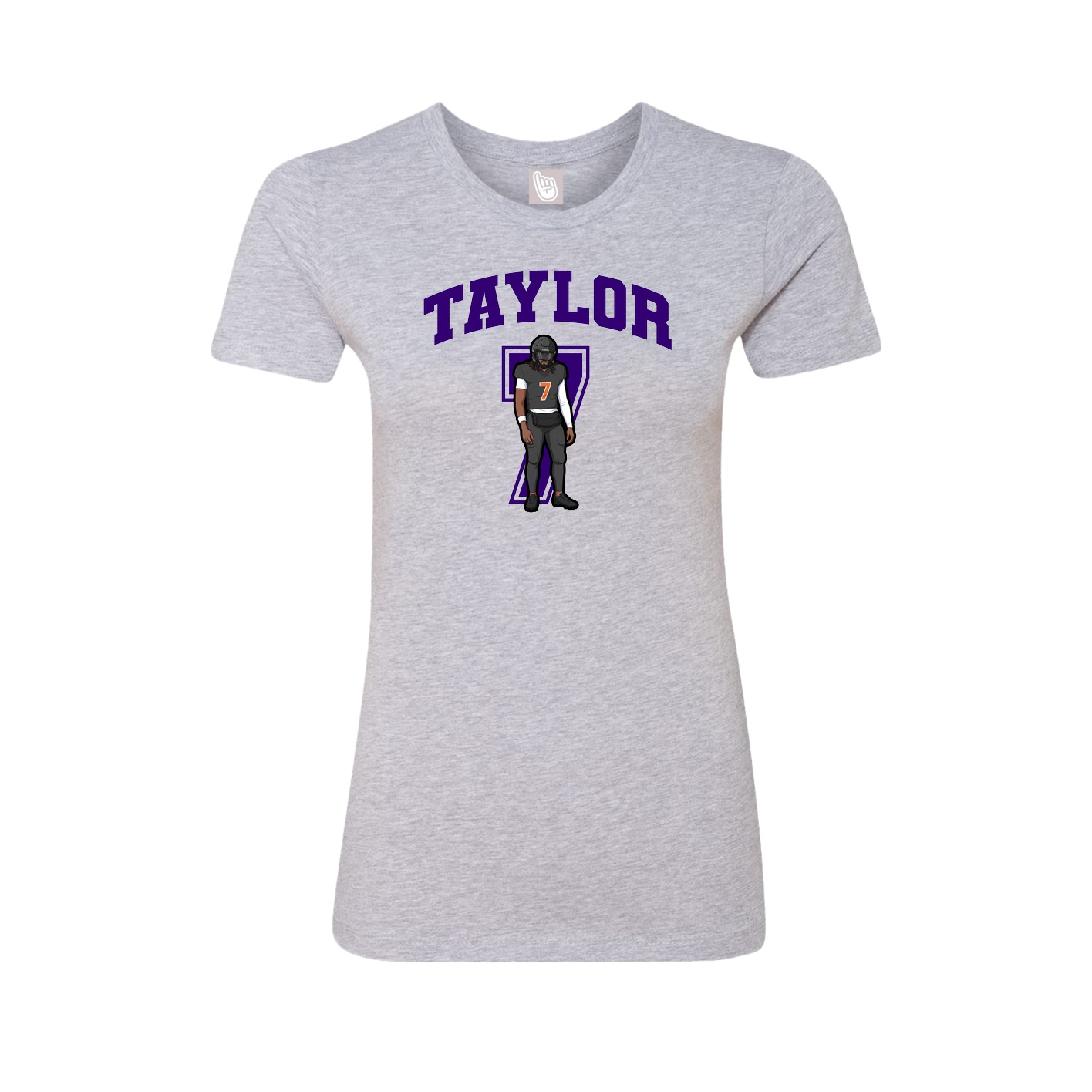 Womens Tee — Number in Grey