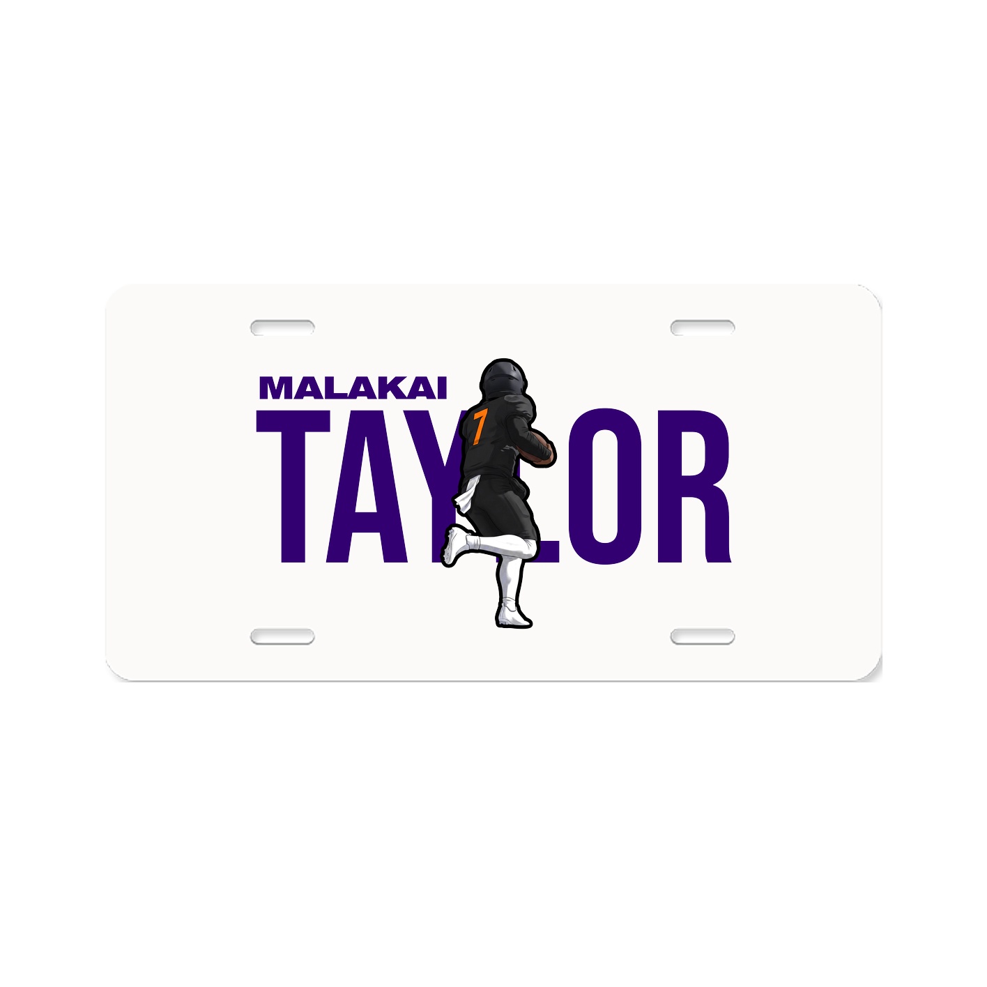 License Plate — Player Name in Classic