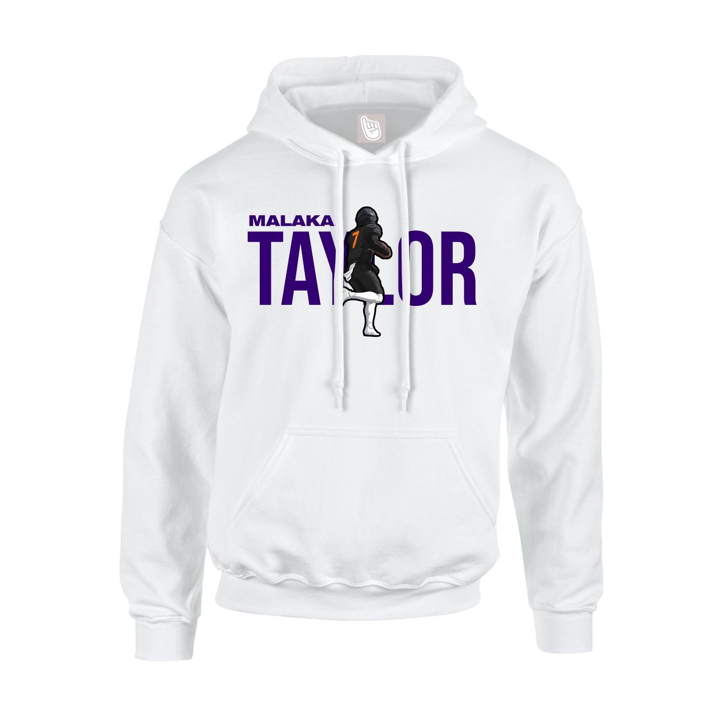 Hoodie — Player Name in White