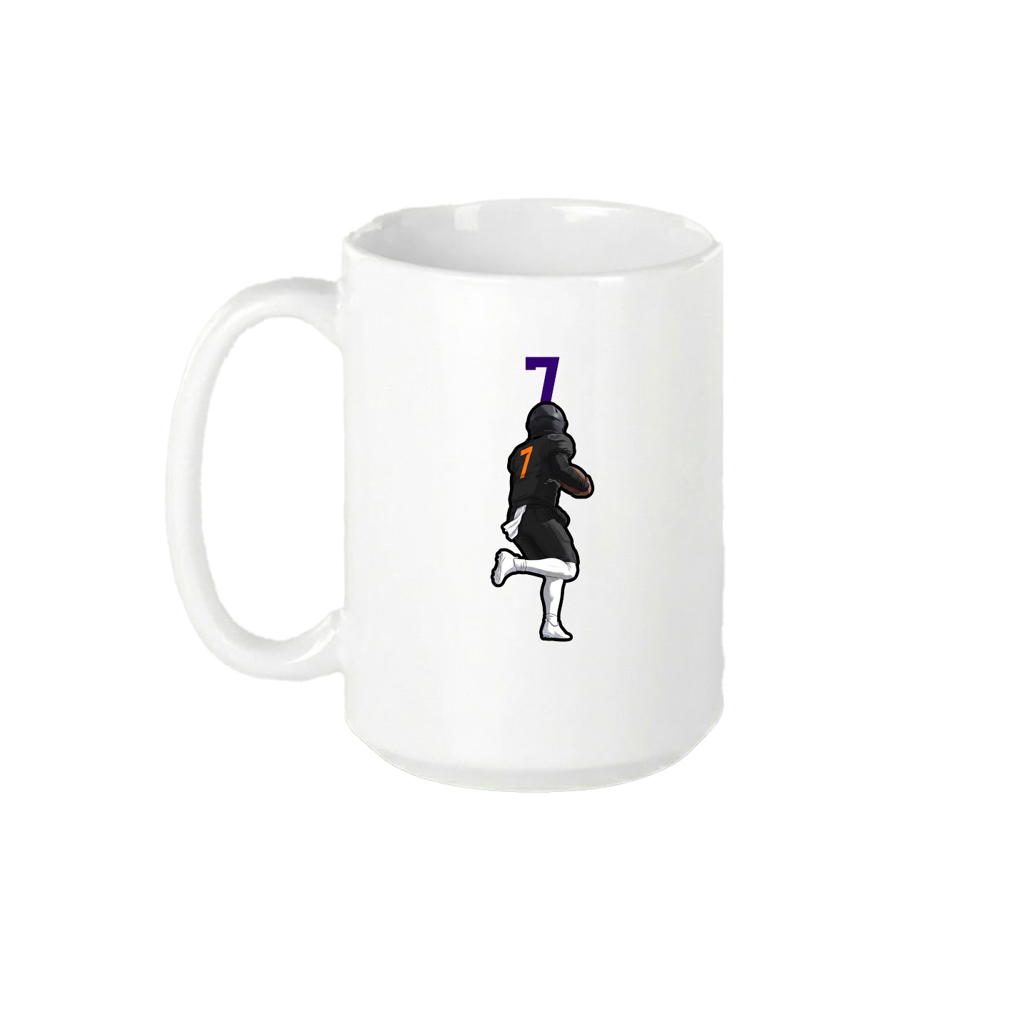 15oz Coffee Mug — Number Top in White