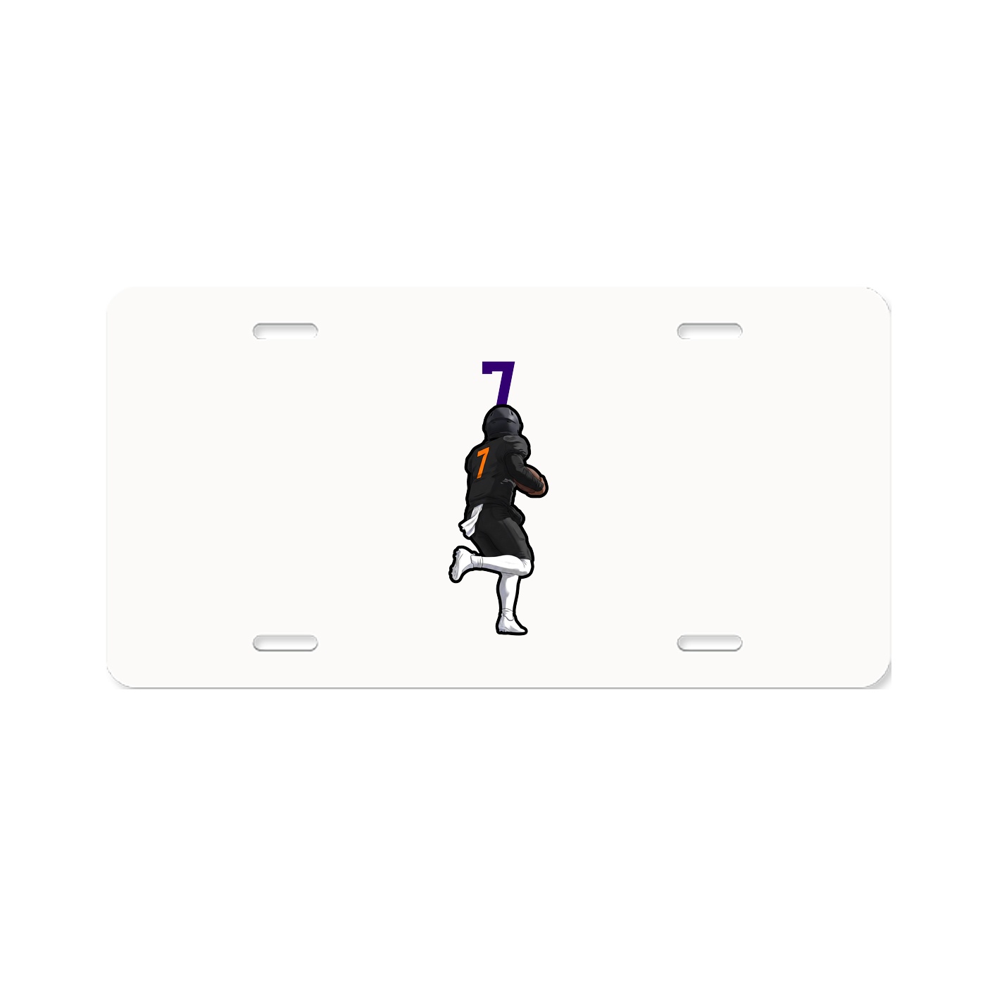 License Plate — Number Top in Classic