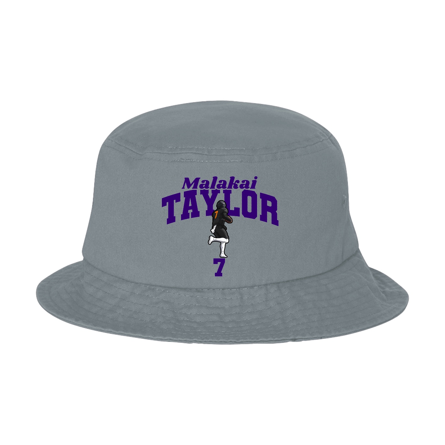 Bucket Cap — Signature Arch in Grey
