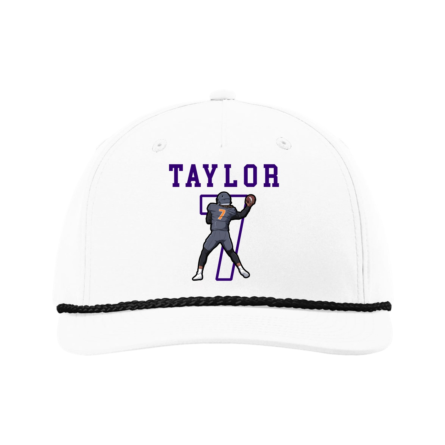 Five-Panel Classic Rope Cap — Shirsey in White