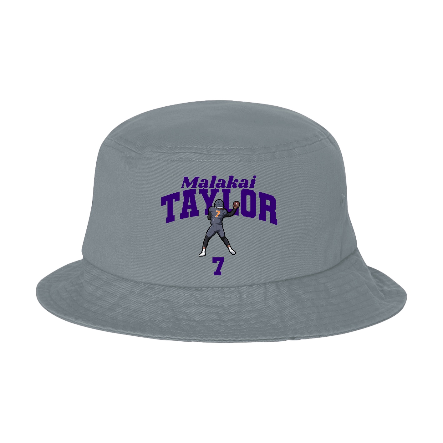 Bucket Cap — Signature Arch in Grey