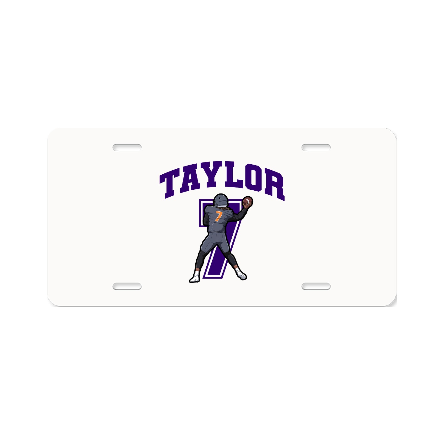 License Plate — Number in Classic