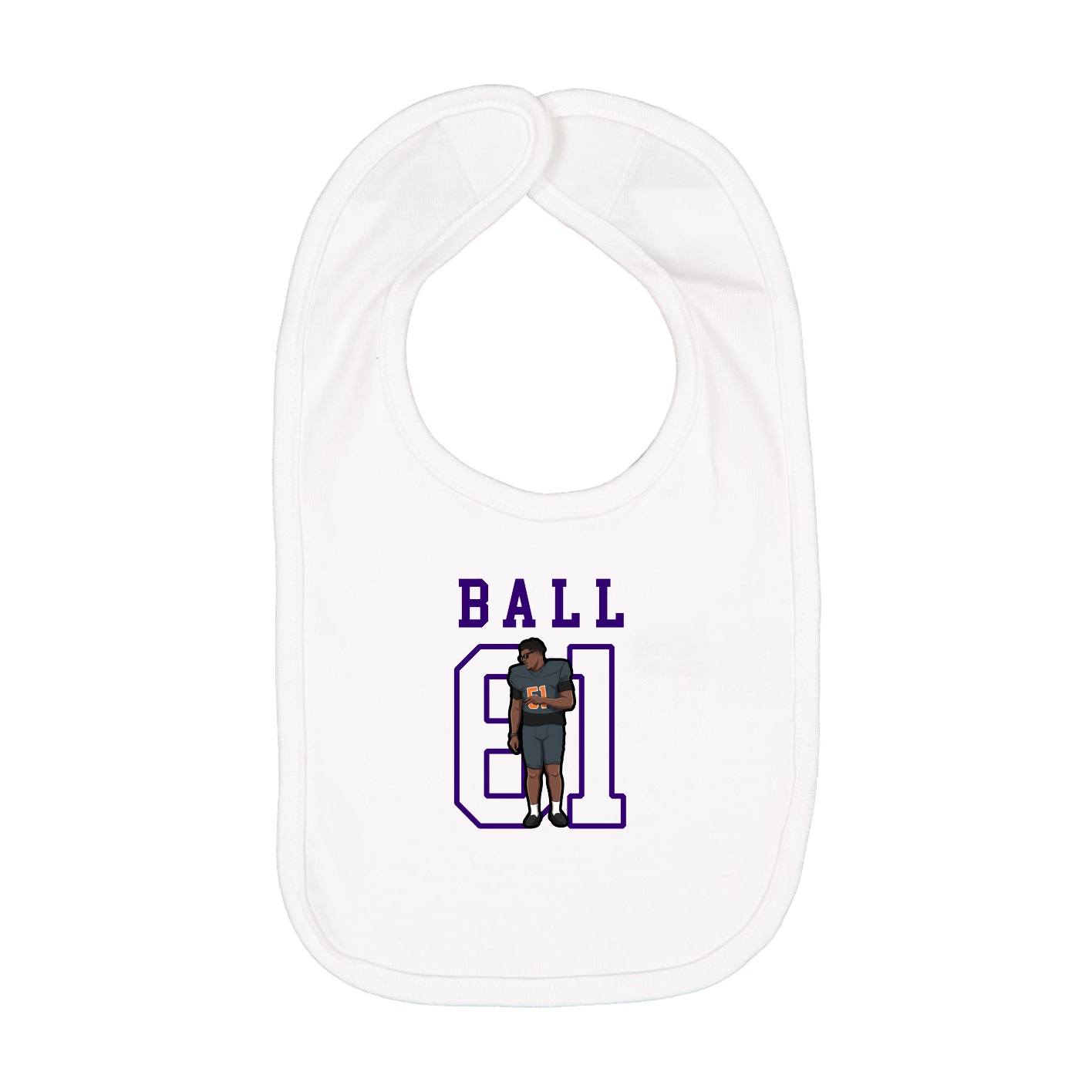 Infant Bib — Shirsey in White