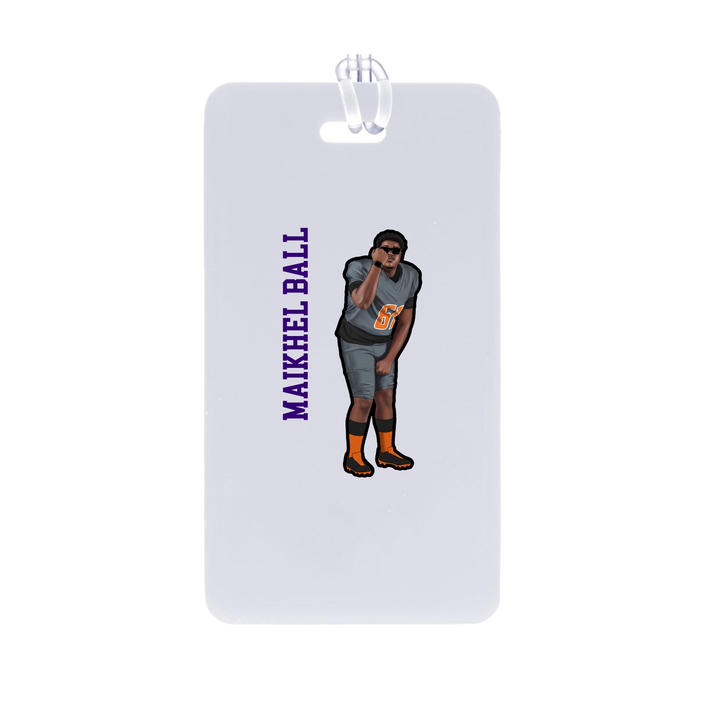 Bag Tag — Name Vertical in Classic