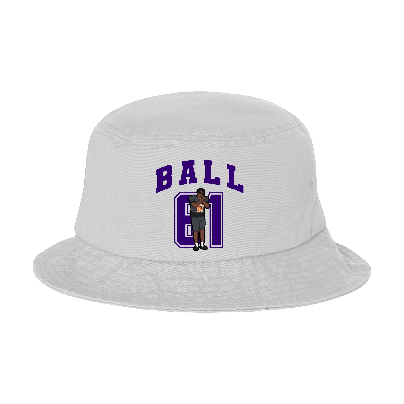 Bucket Cap — Number in White