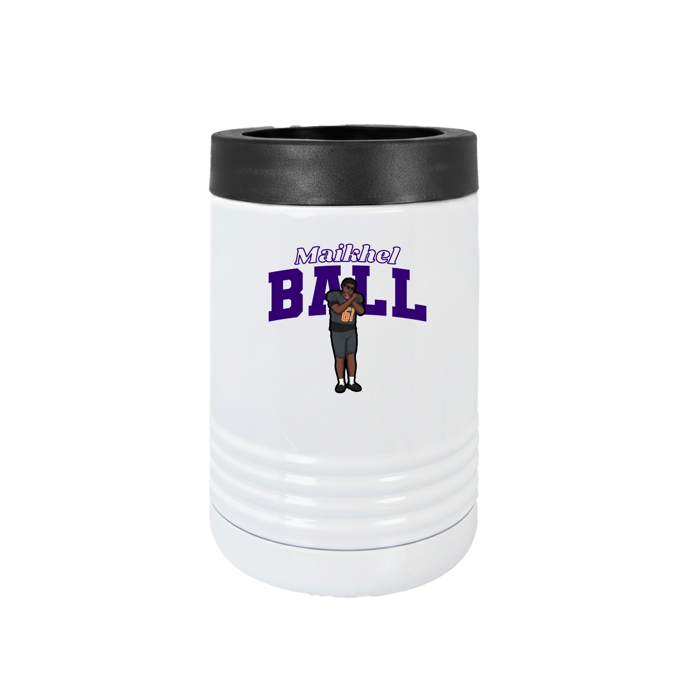 Beverage Holder — Name Arch in White