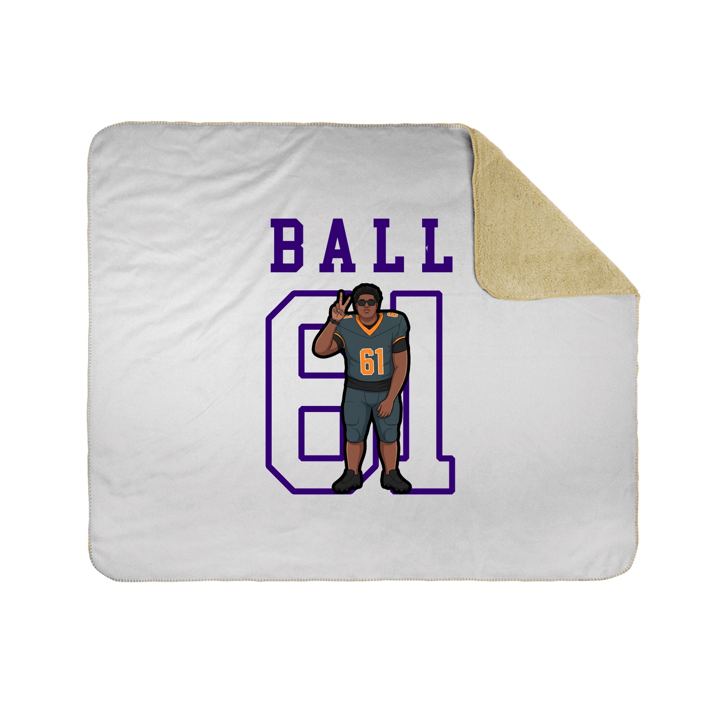 Throw Blanket — Shirsey in White