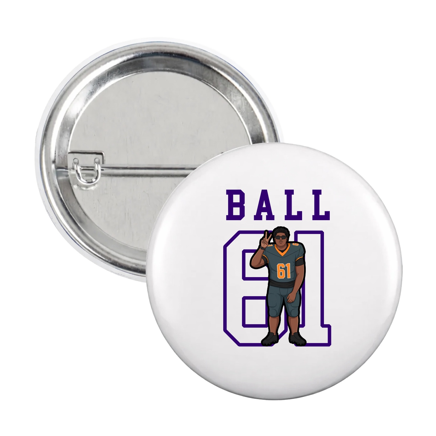 Game Day Button — Shirsey in White