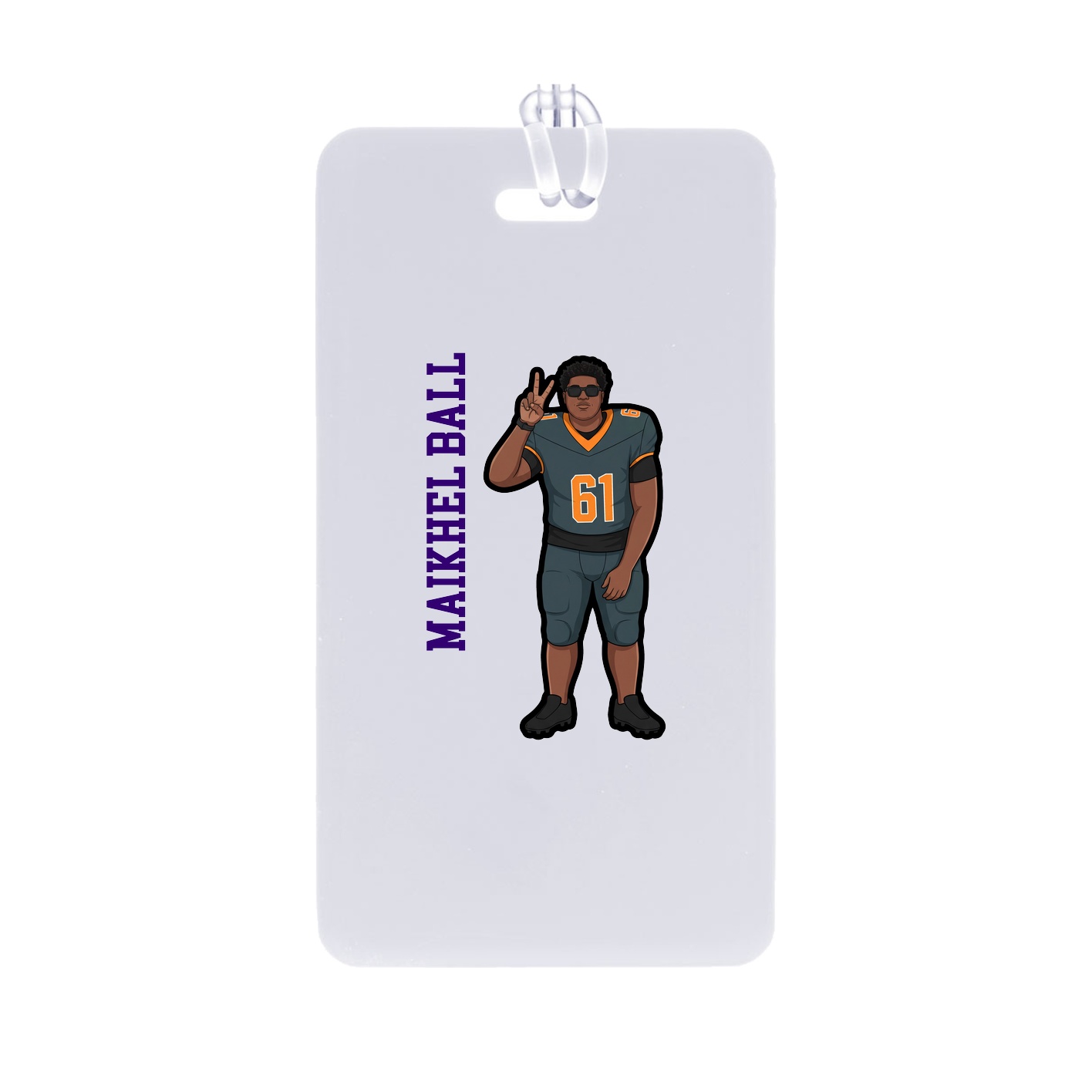Bag Tag — Name Vertical in Classic