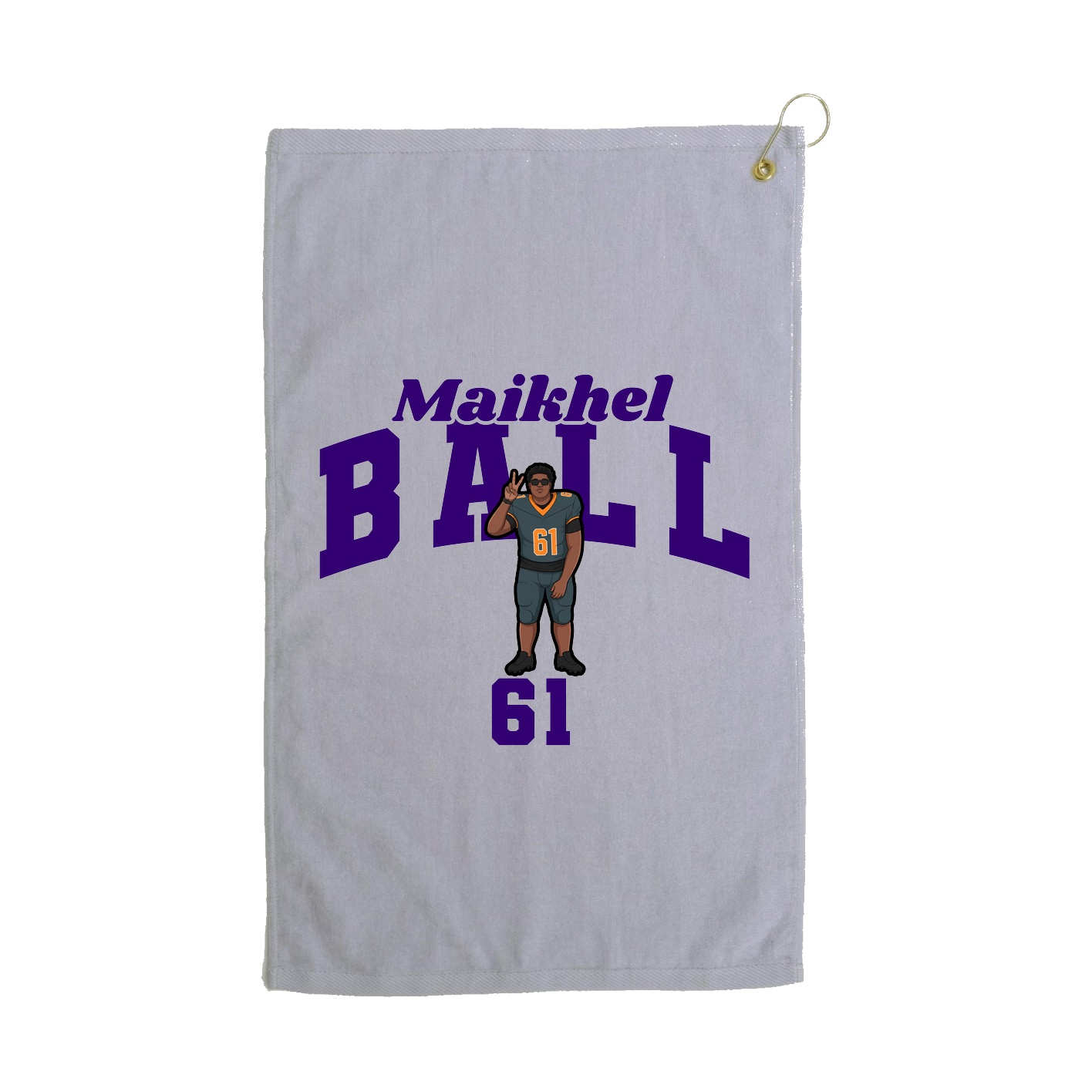 Golf Towel — Signature Arch in Grey