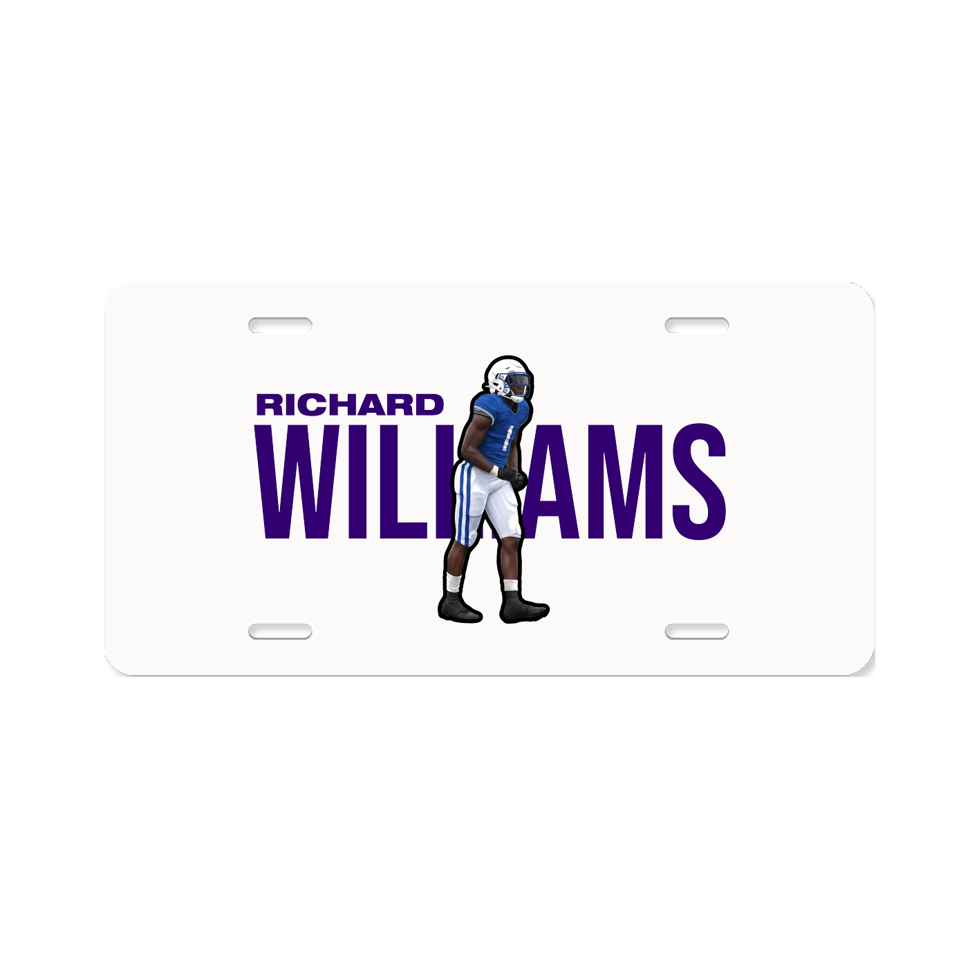 License Plate — Player Name in Classic