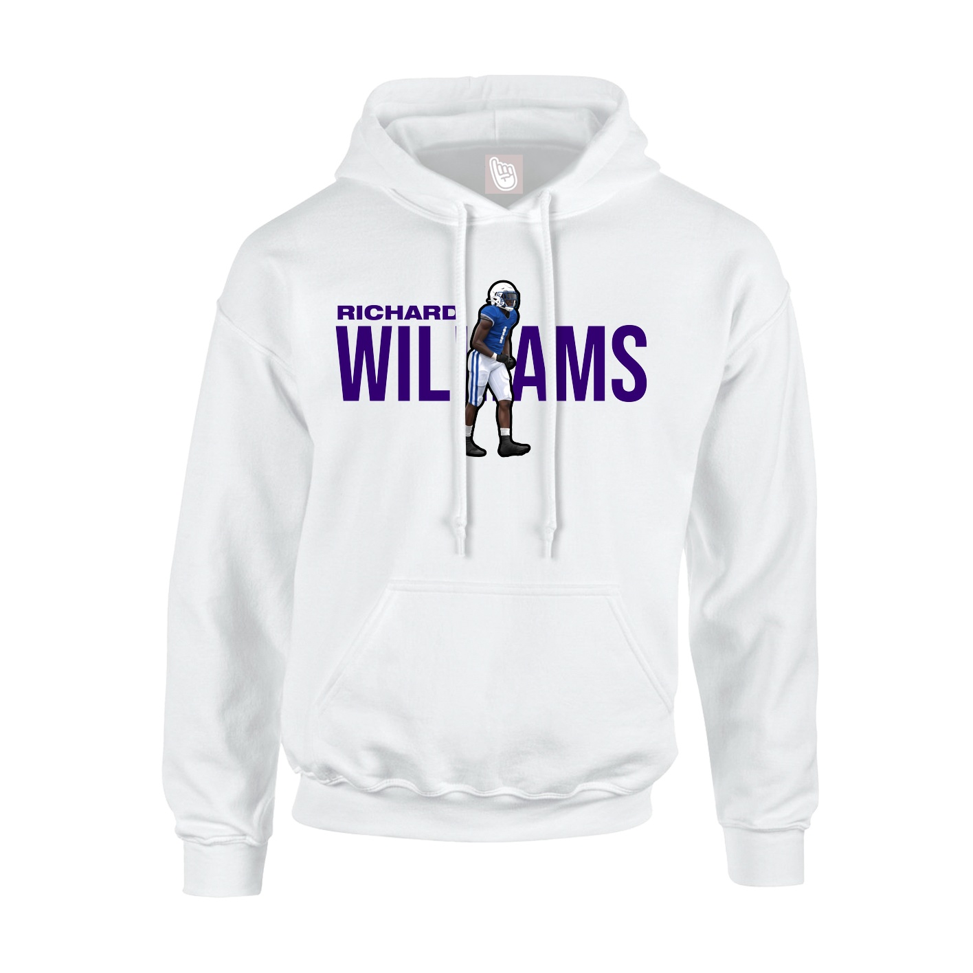 Youth Hoodie — Player Name in White