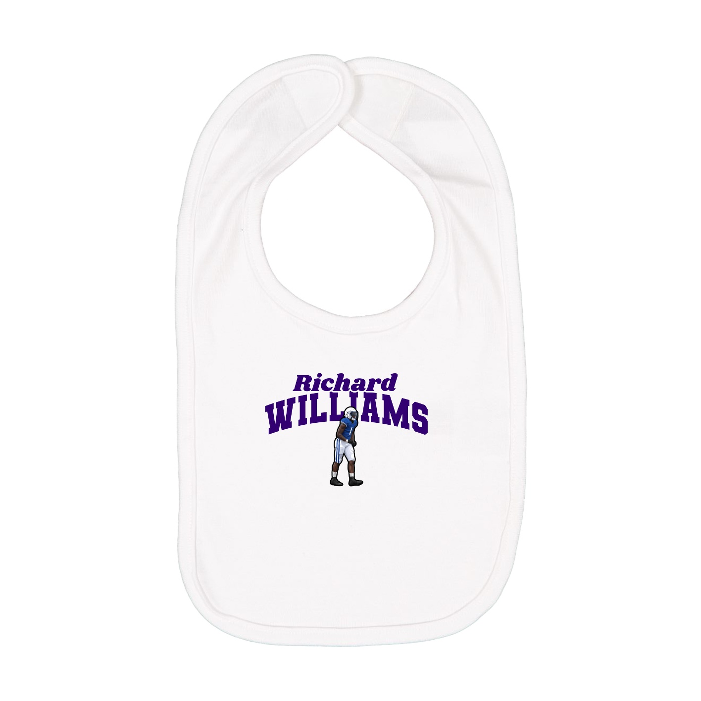 Infant Bib — Signature Arch in White